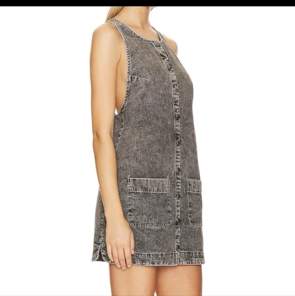 Free People  Women Wilderado Denim Mini Dress Size Medium